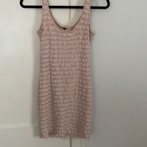 Pink ruffle top